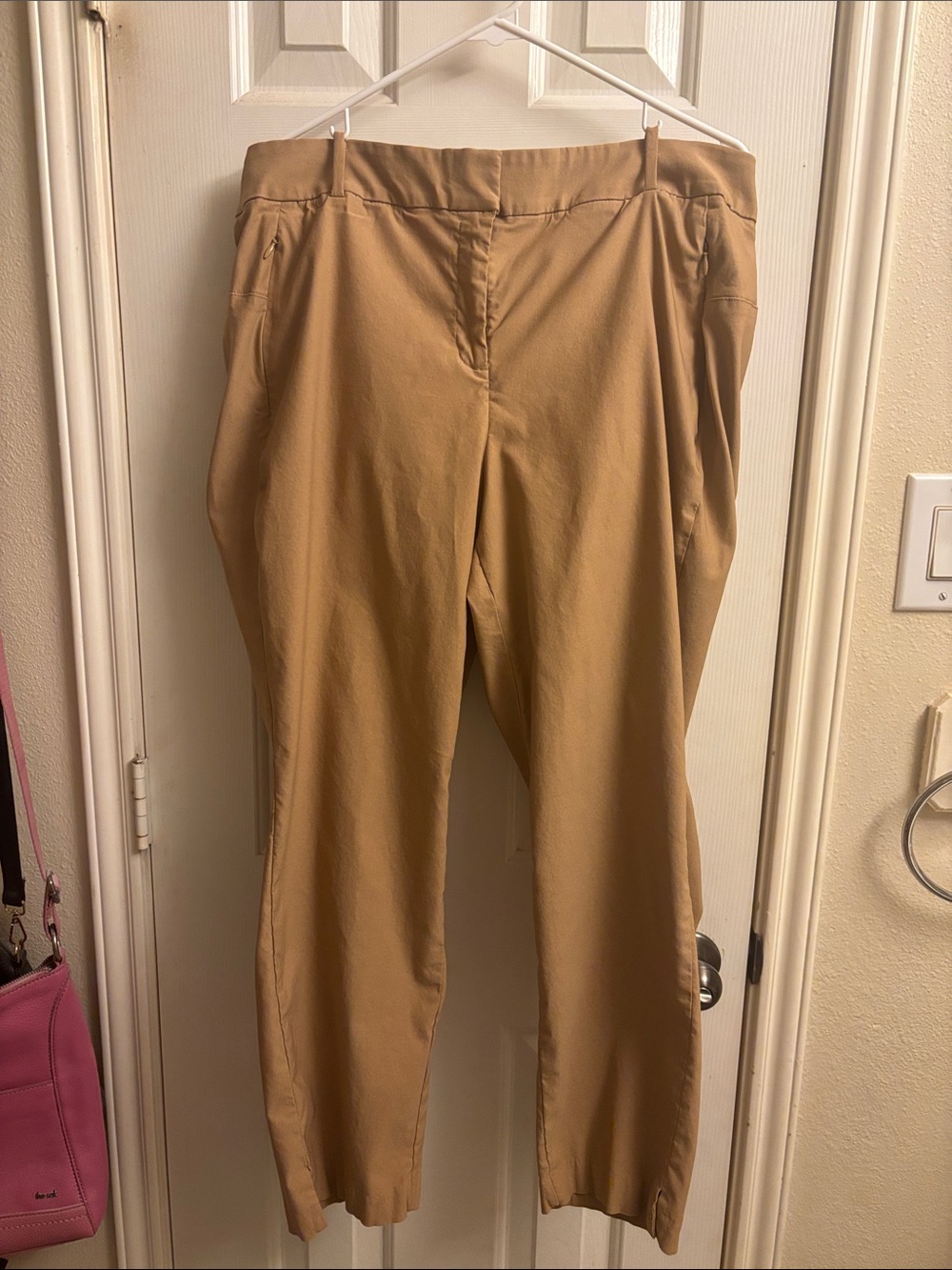 Lane Bryant Straight Leg Pants in Camel Tan